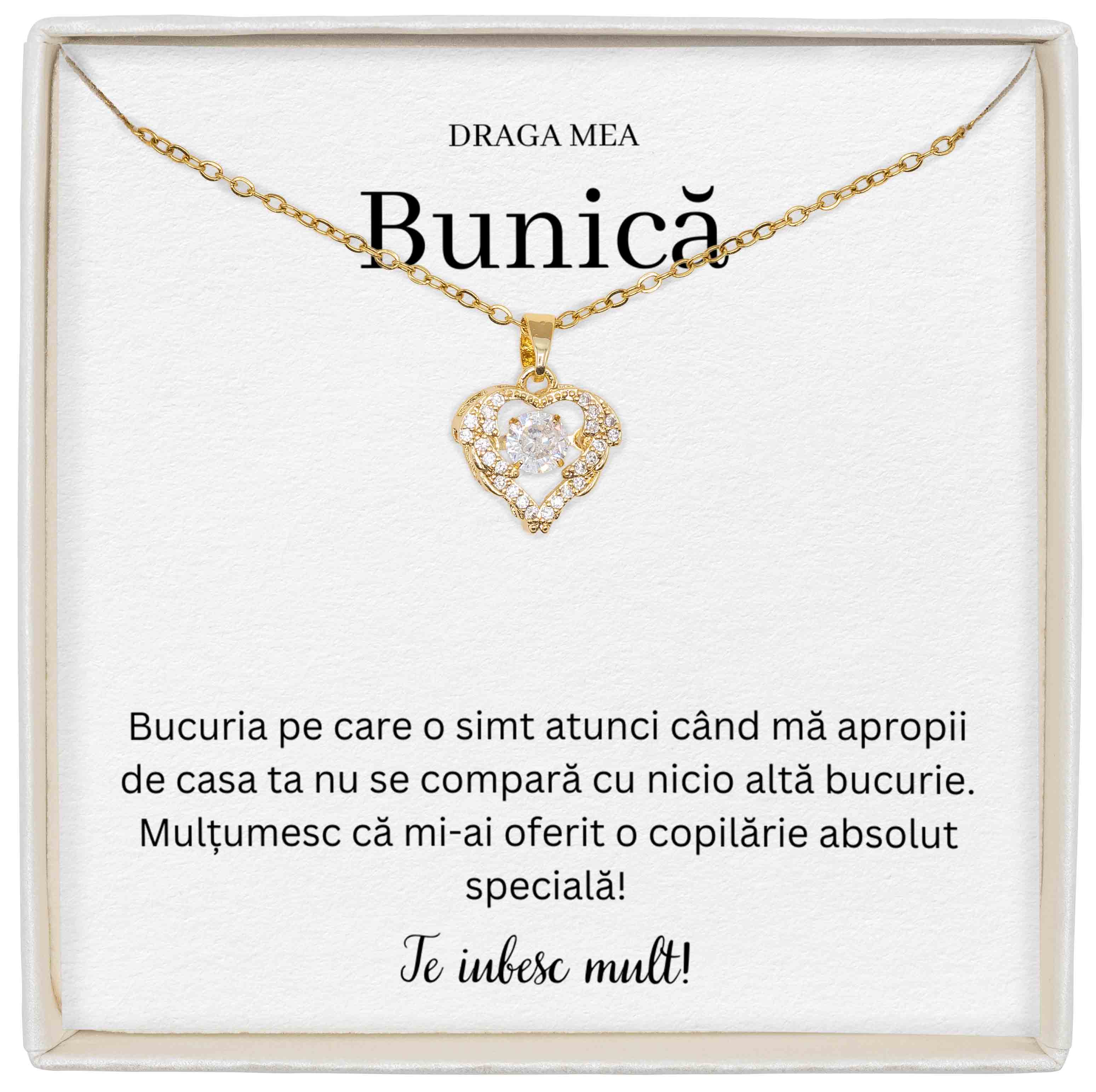 Colier True Love - Pentru Bunică - Mulțumesc