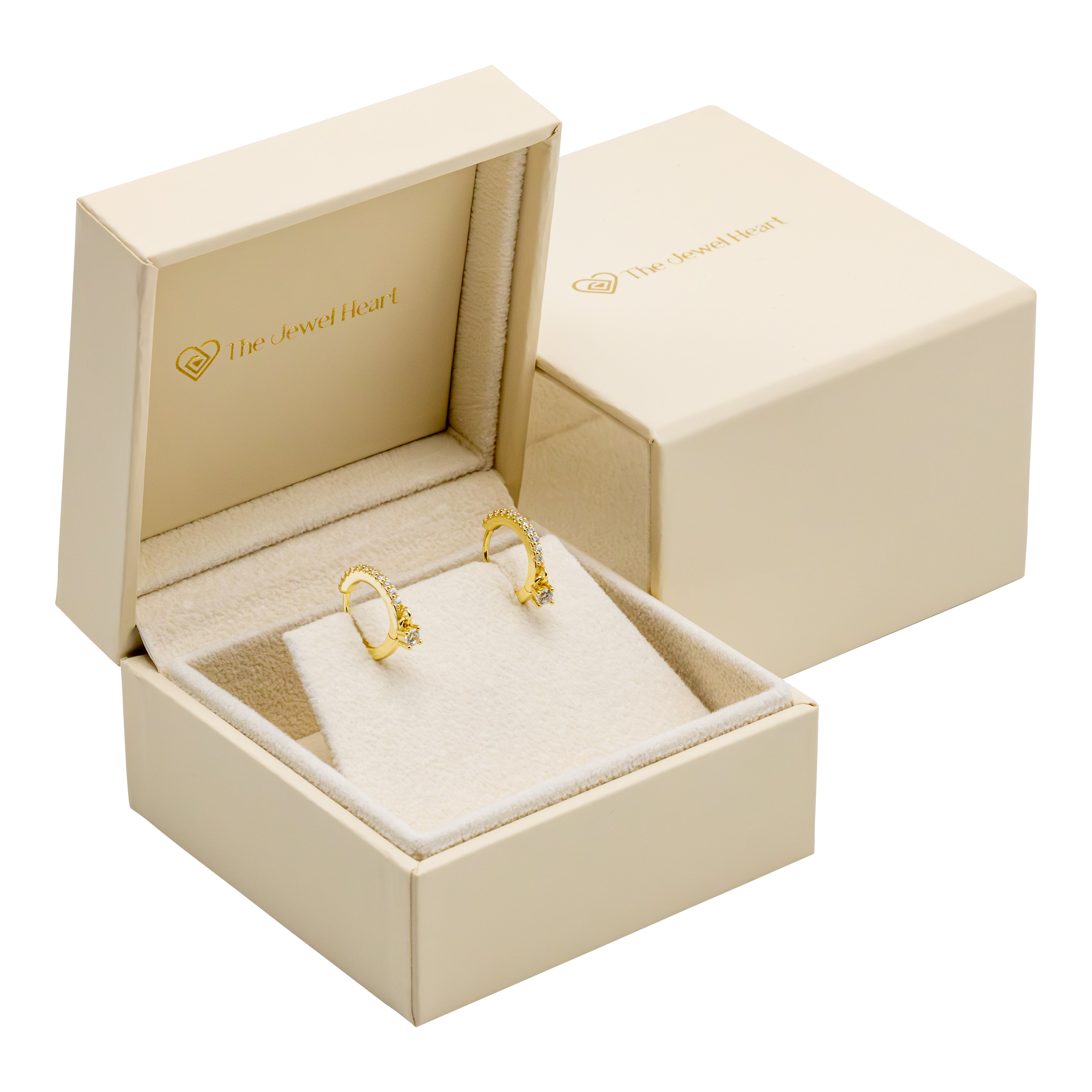 cercei placati cu aur 14k