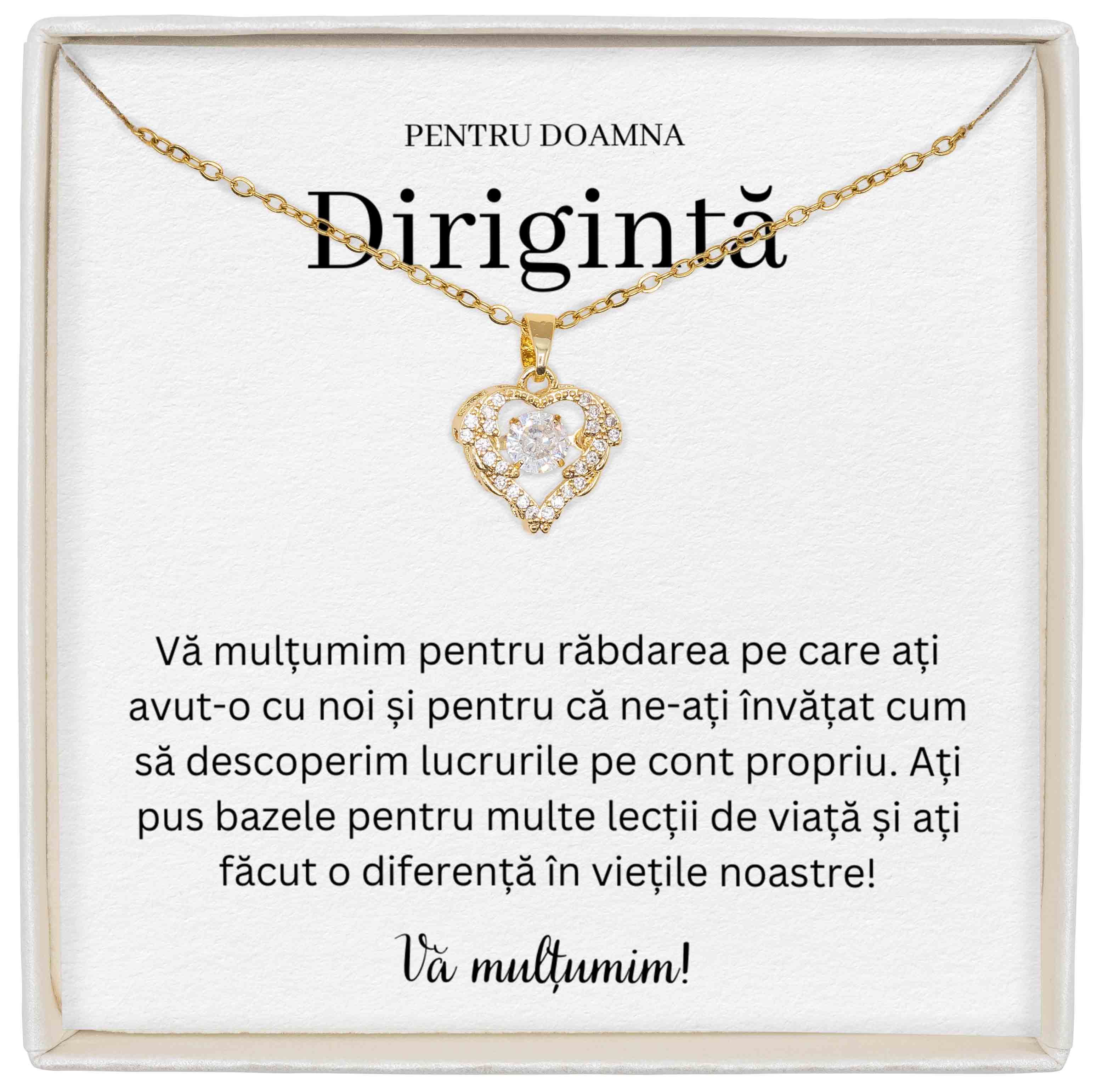 Colier True Love - Pentru Dirigintă - Vă Mulțumim