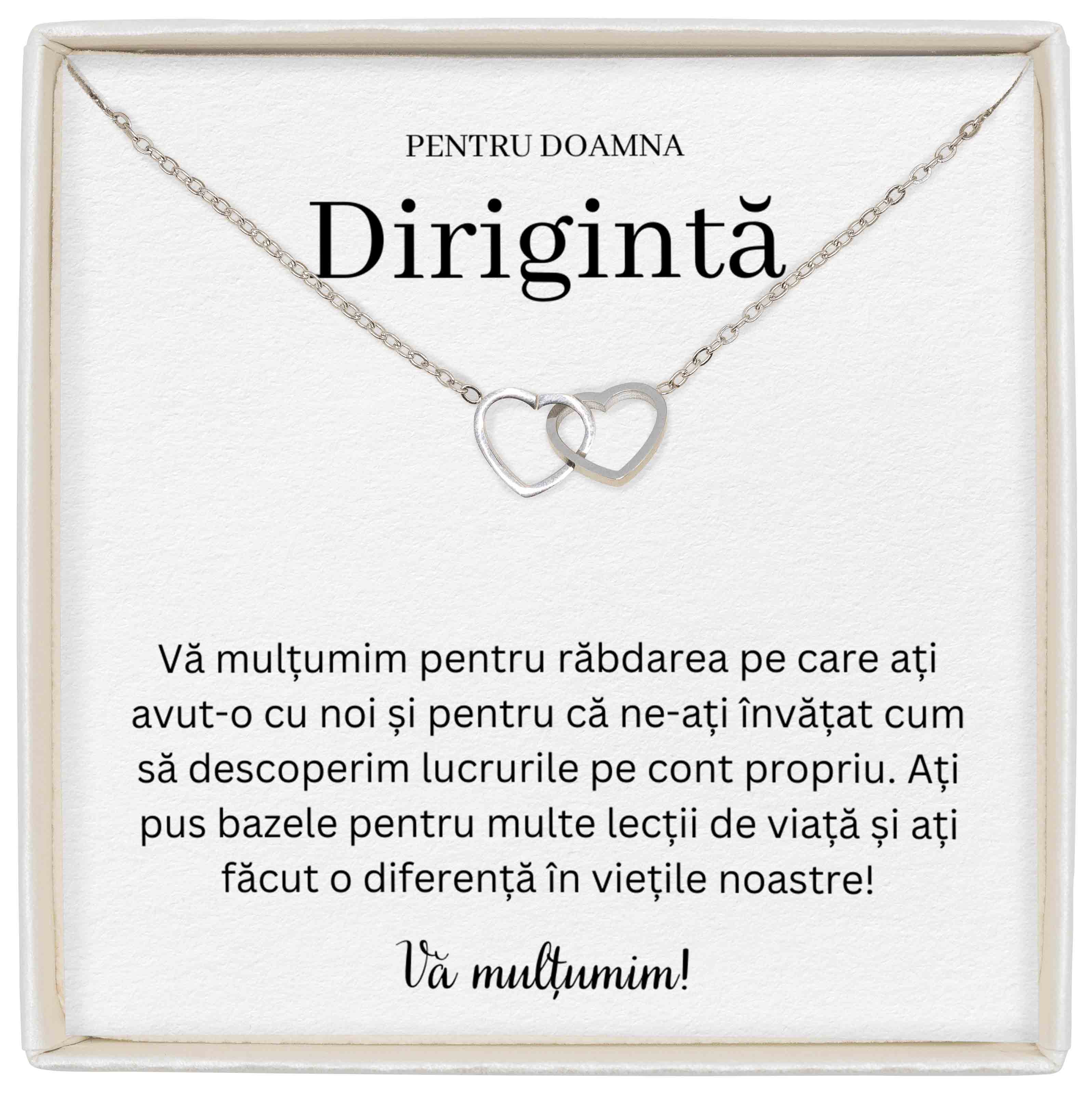 Colier Soulmate Spark - Pentru Dirigintă - Vă Mulțumim