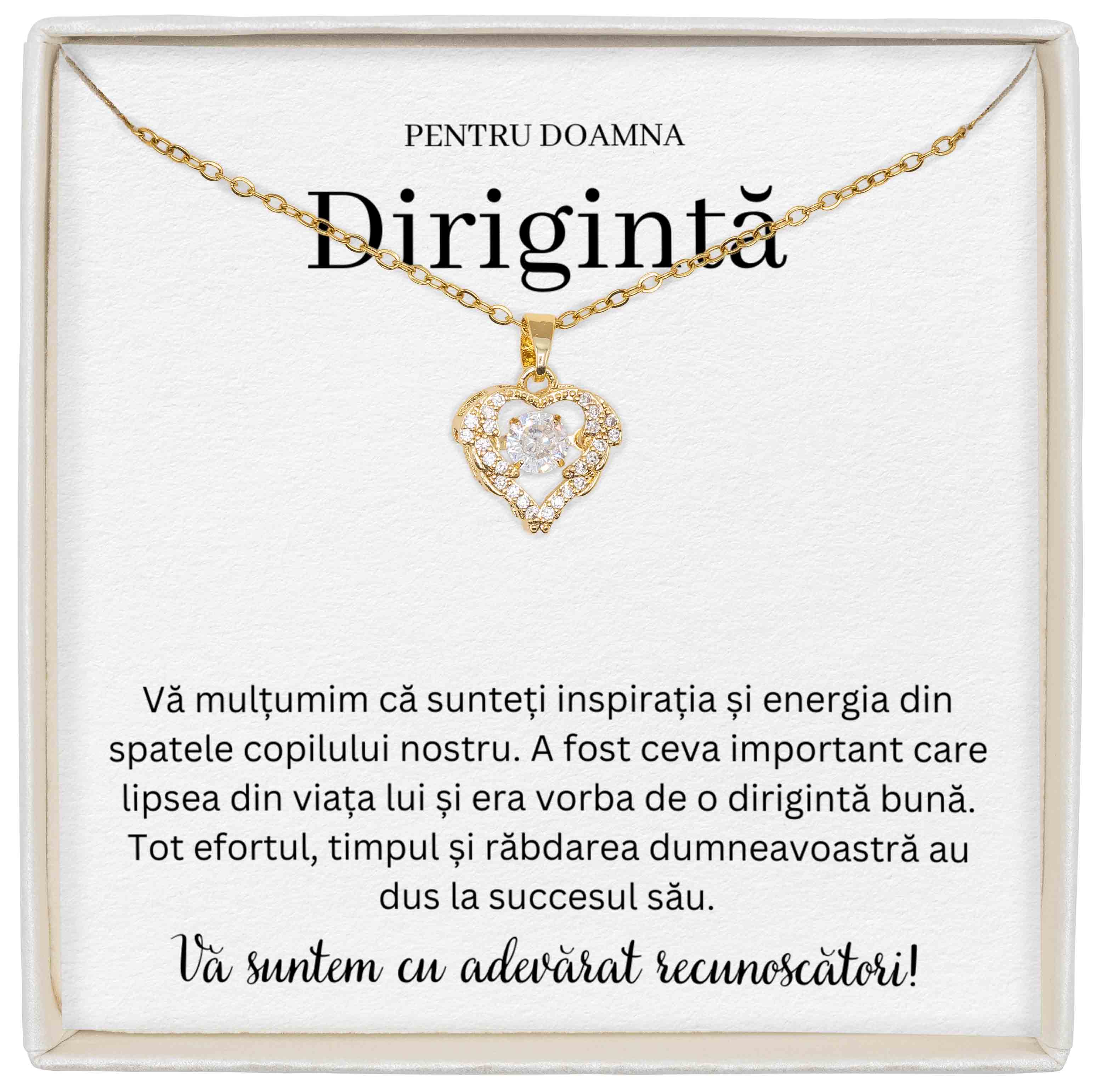 Colier True Love - Pentru Dirigintă - Recunoscători