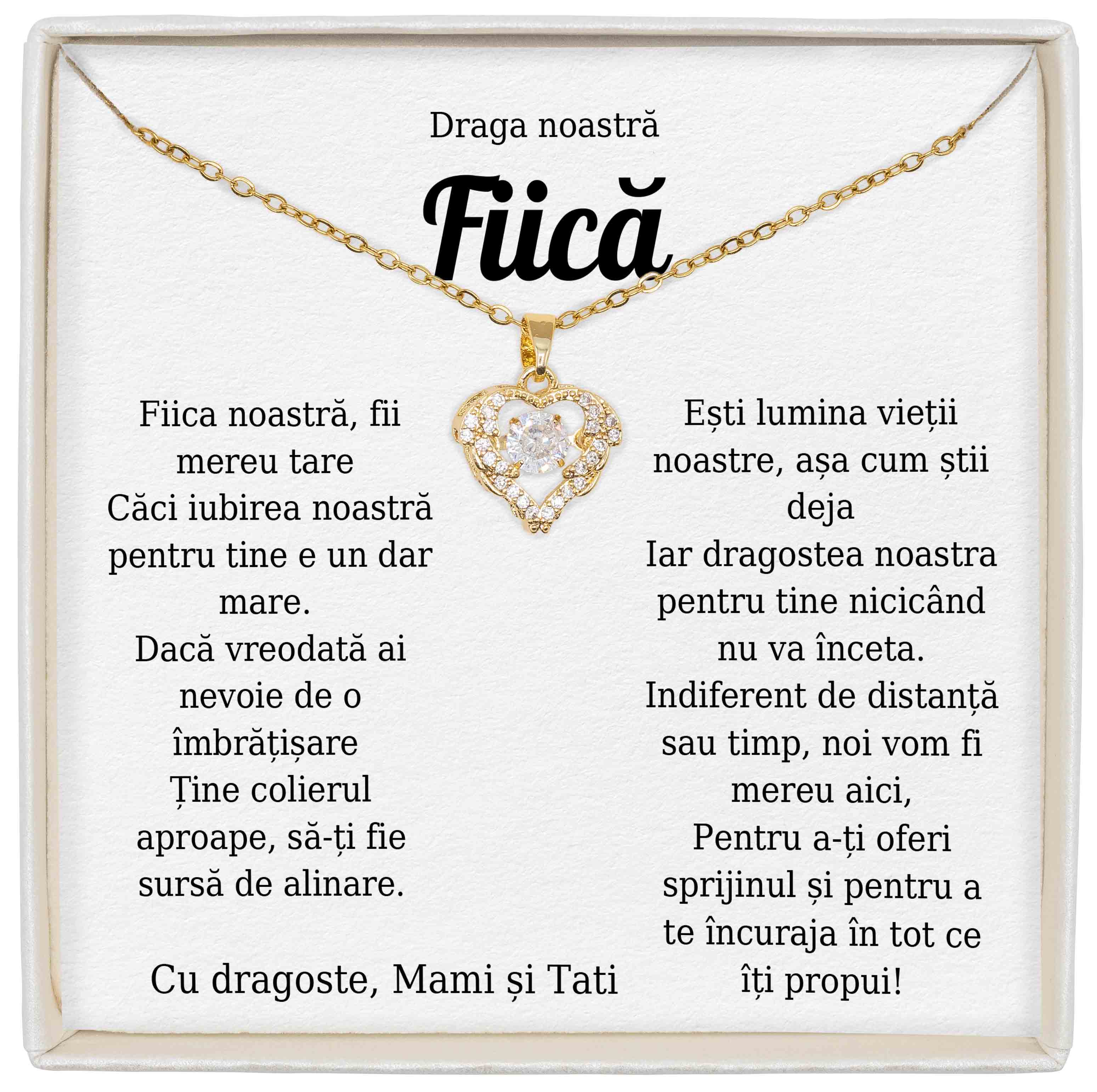 Colier True Love - Pentru Fiică - Mereu A Noastră