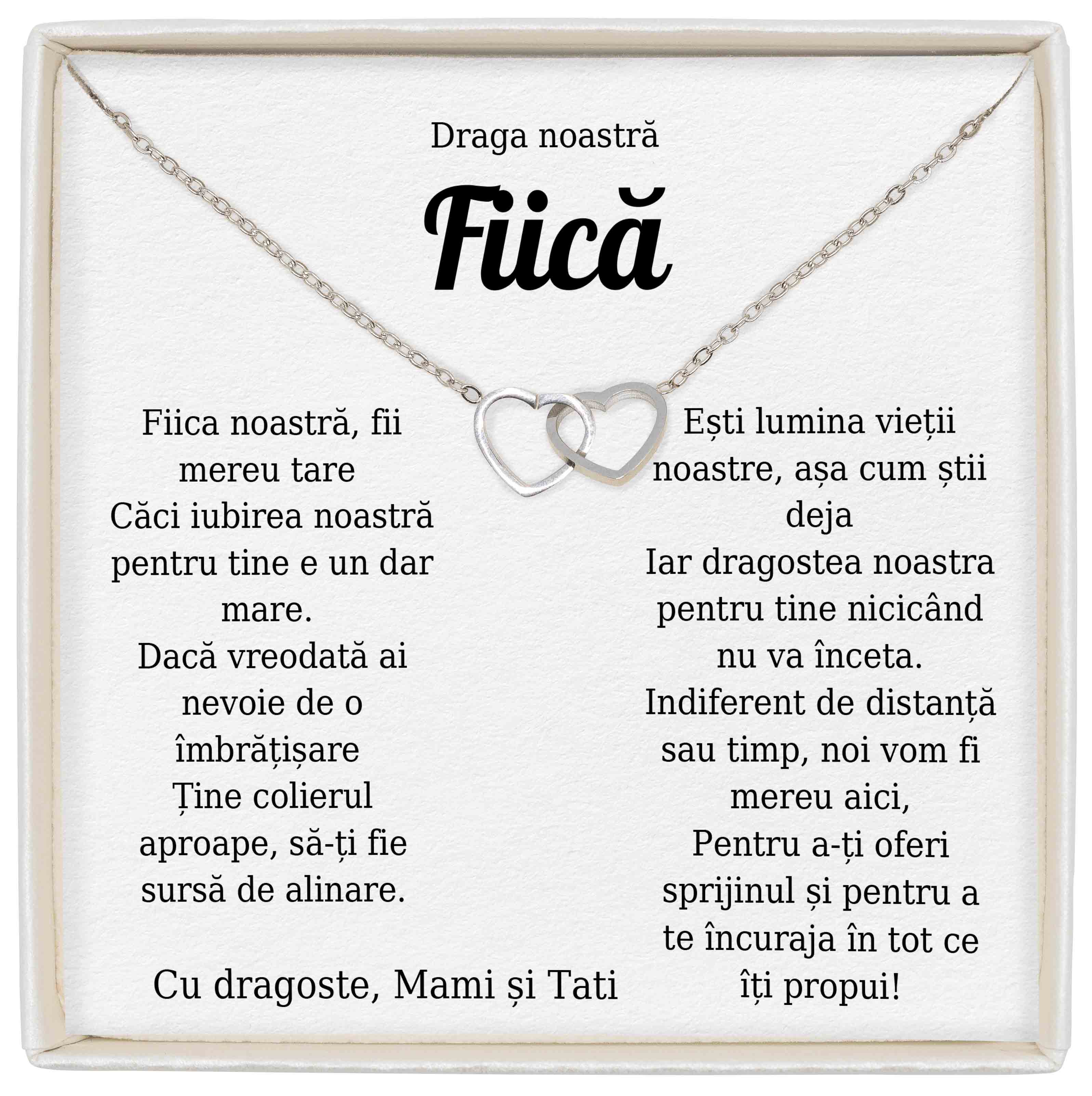 Colier Soulmate Spark - Pentru Fiică - Mereu A Noastră