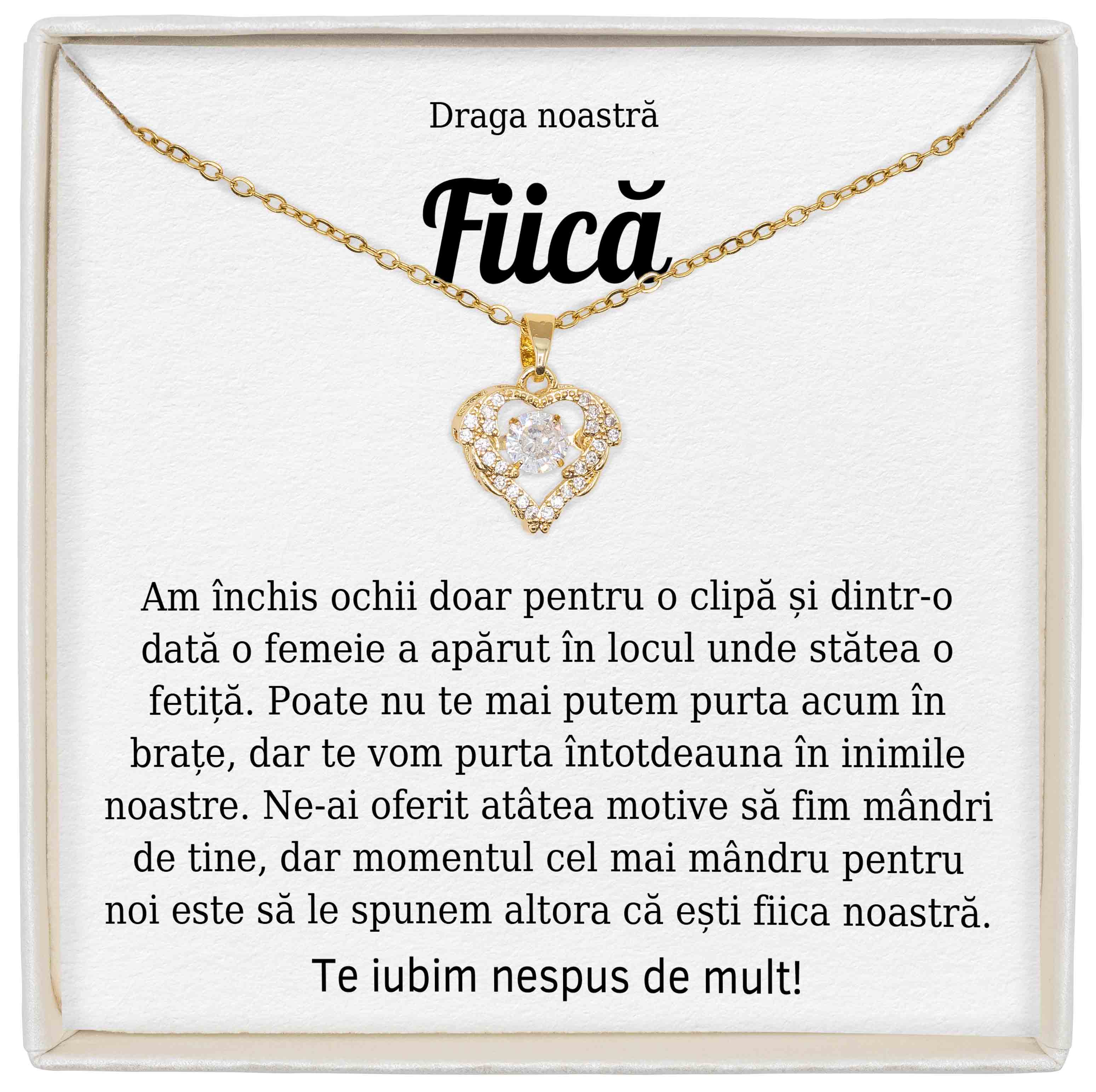 Colier True Love - Pentru Fiică - Am Închis Ochii