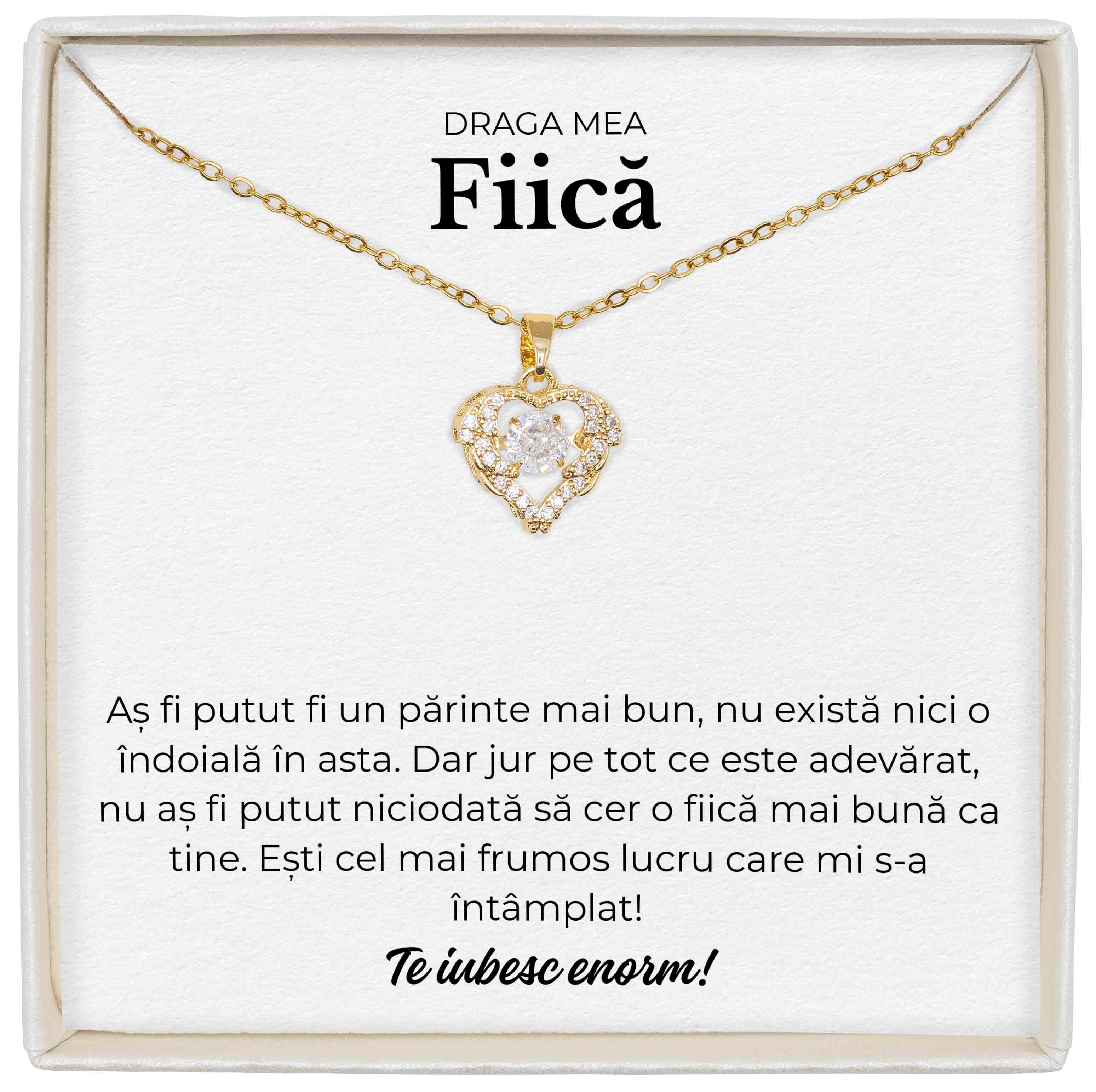 Colier True Love - Pentru Fiică - Aș Fi Putut Fi Un Părinte Mai Bun