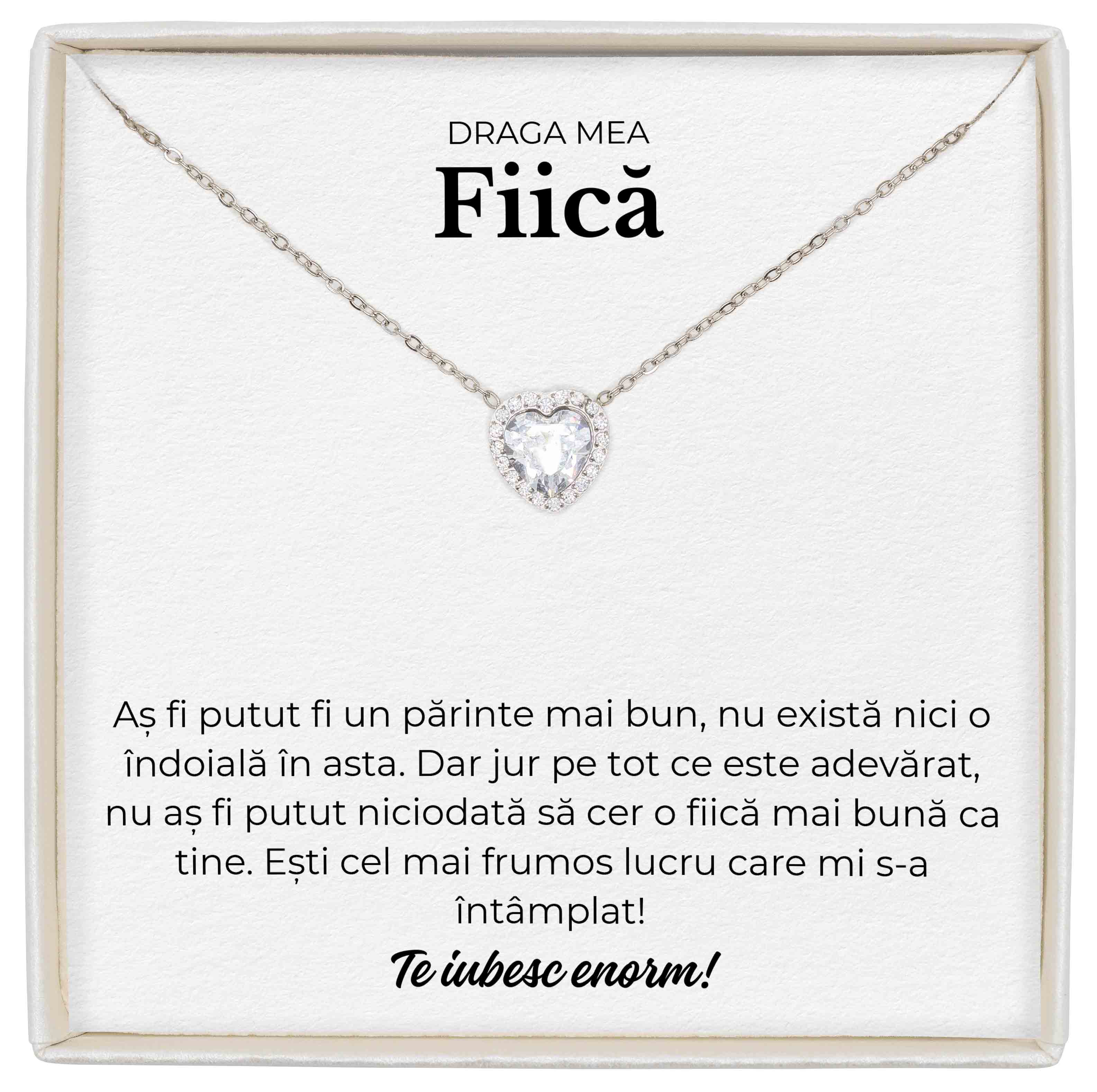 Colier Forever Yours - Pentru Fiică - Aș Fi Putut Fi Un Părinte Mai Bun