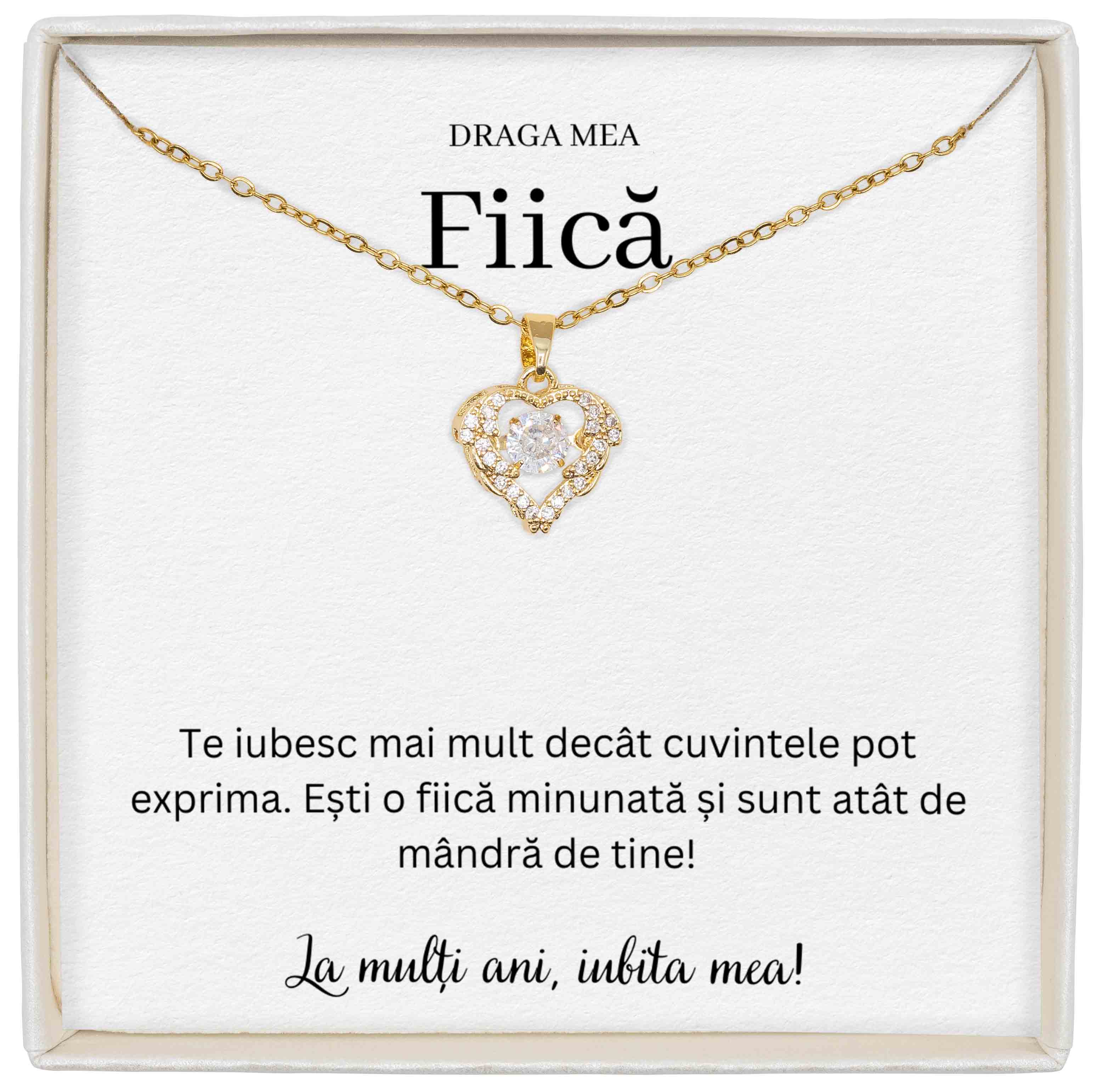 Colier True Love - Pentru Fiică - Te Iubesc