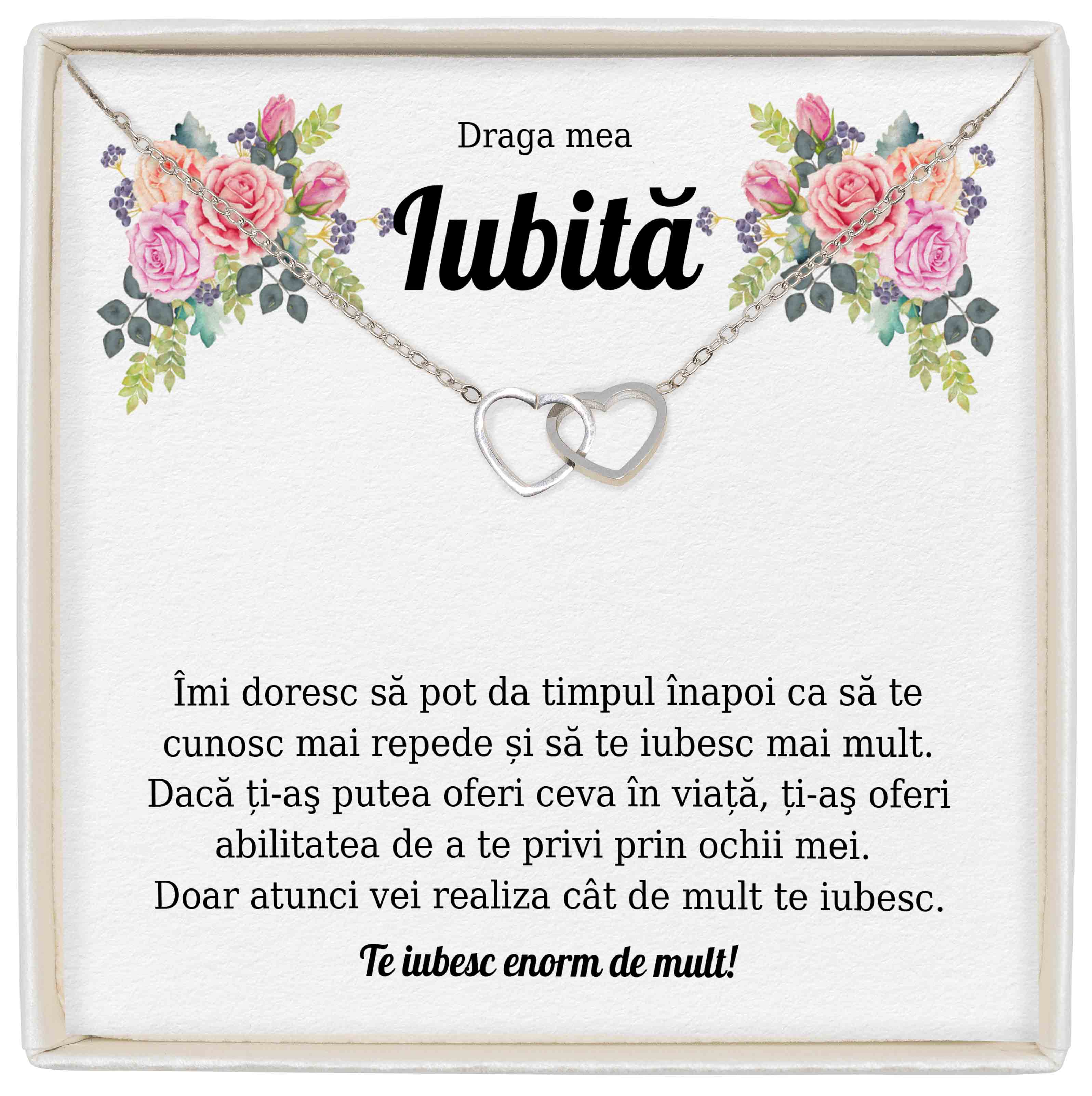 Colier Soulmate Spark - Pentru Iubită - Cât De Mult Te Iubesc