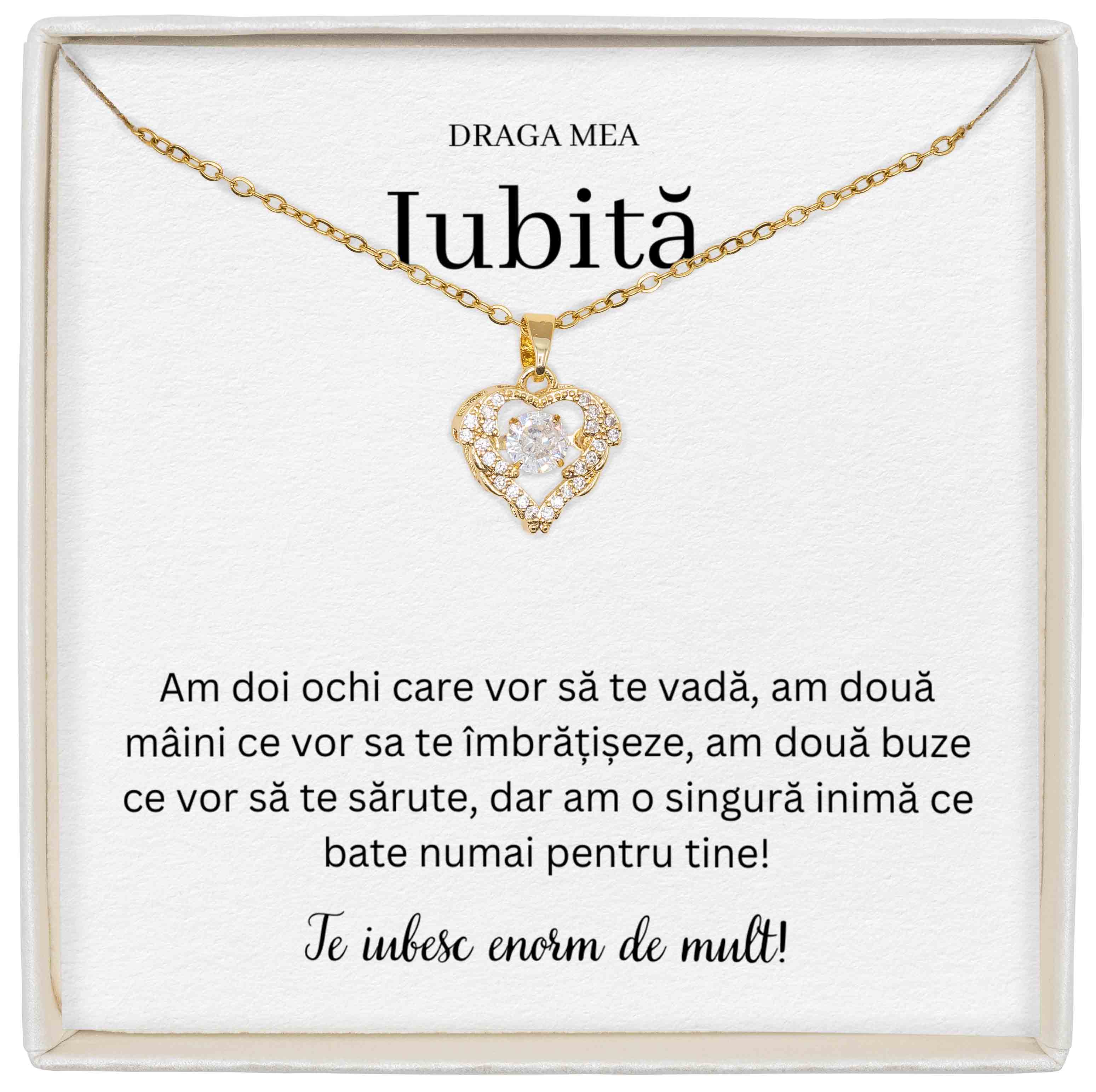 Colier True Love - Pentru Iubită - O Singură Inimă