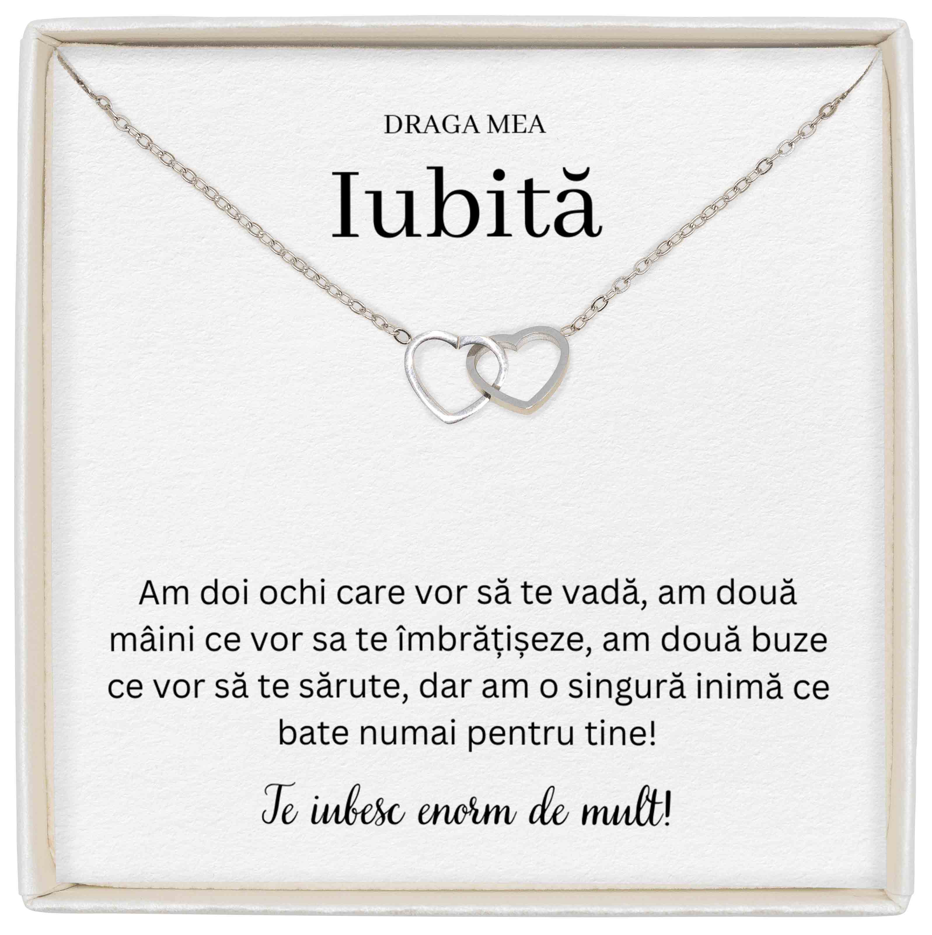 Colier Soulmate Spark - Pentru Iubită - O Singură Inimă