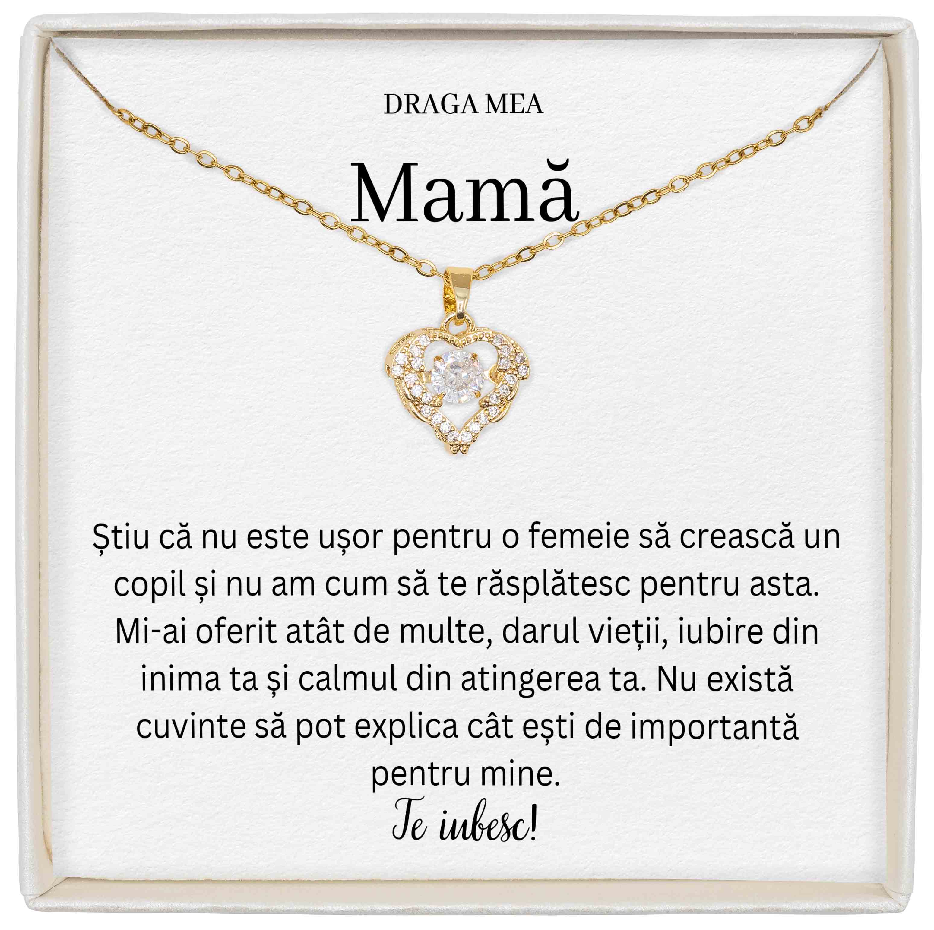 Colier True Love - Pentru Mamă - Știu Că Nu Este Ușor