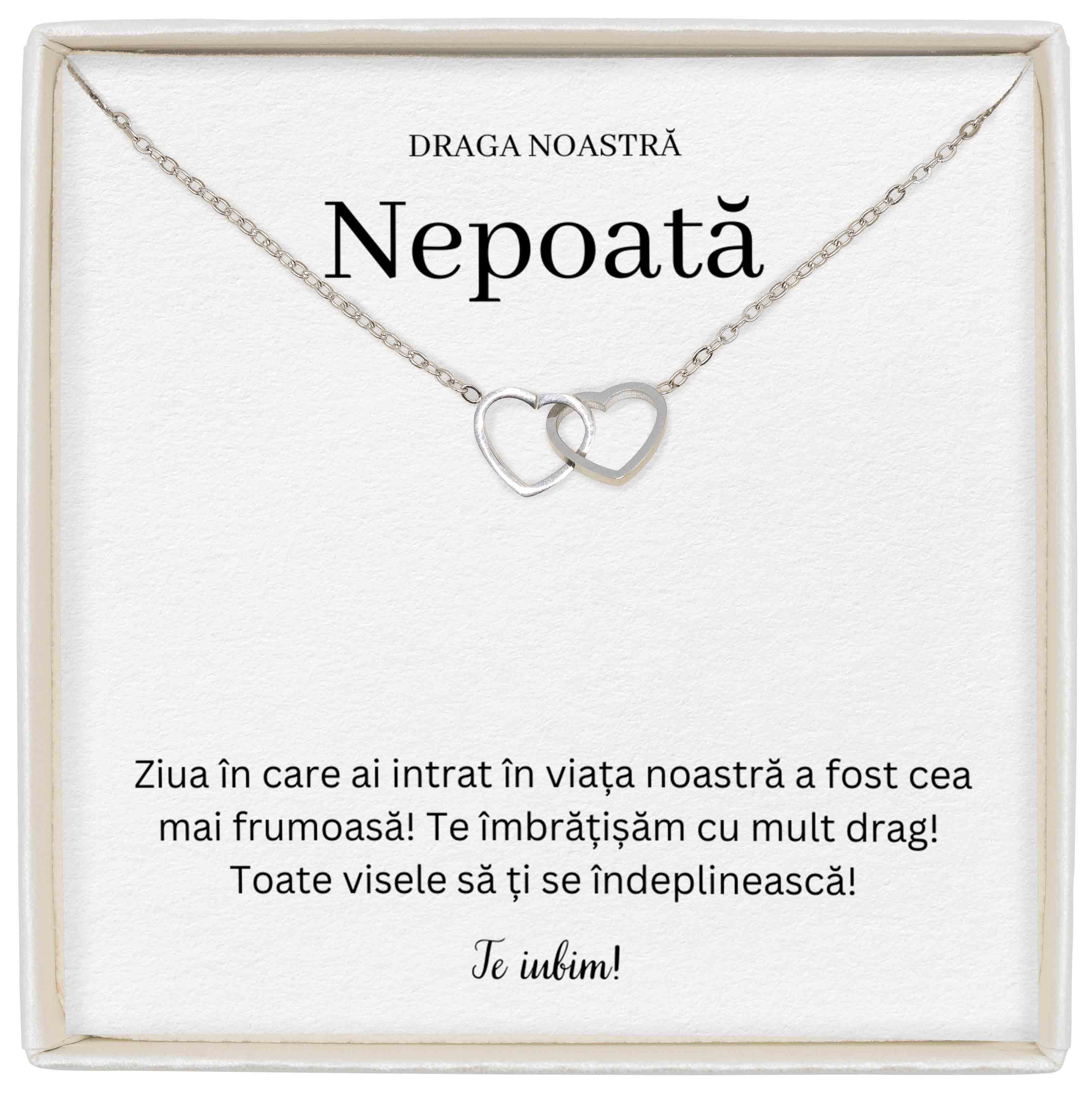 Colier Soulmate Spark - Pentru Nepoată - Te Îmbrățișăm