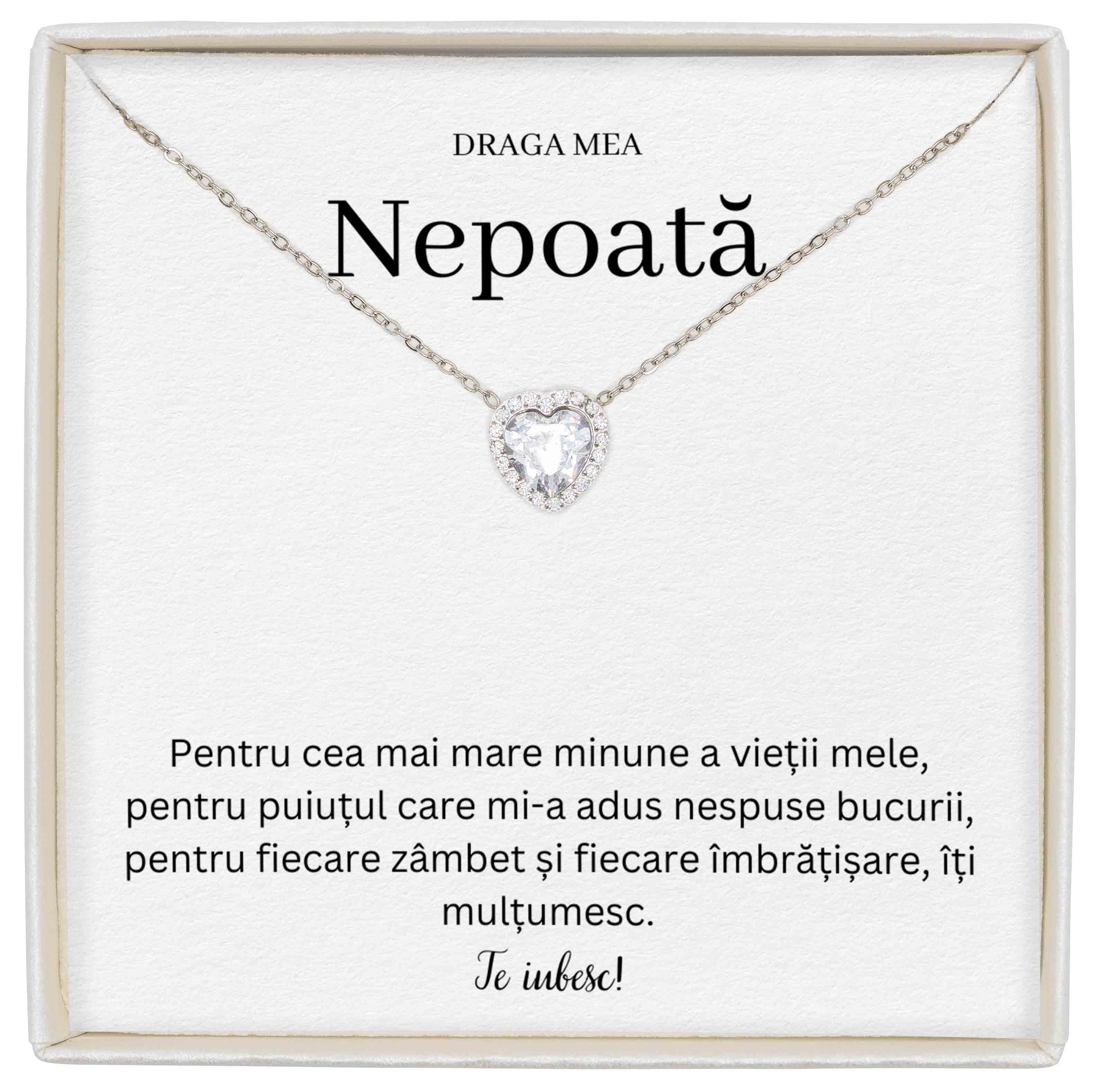 Colier Forever Yours - Pentru Nepoată - Cea Mai Mare Minune