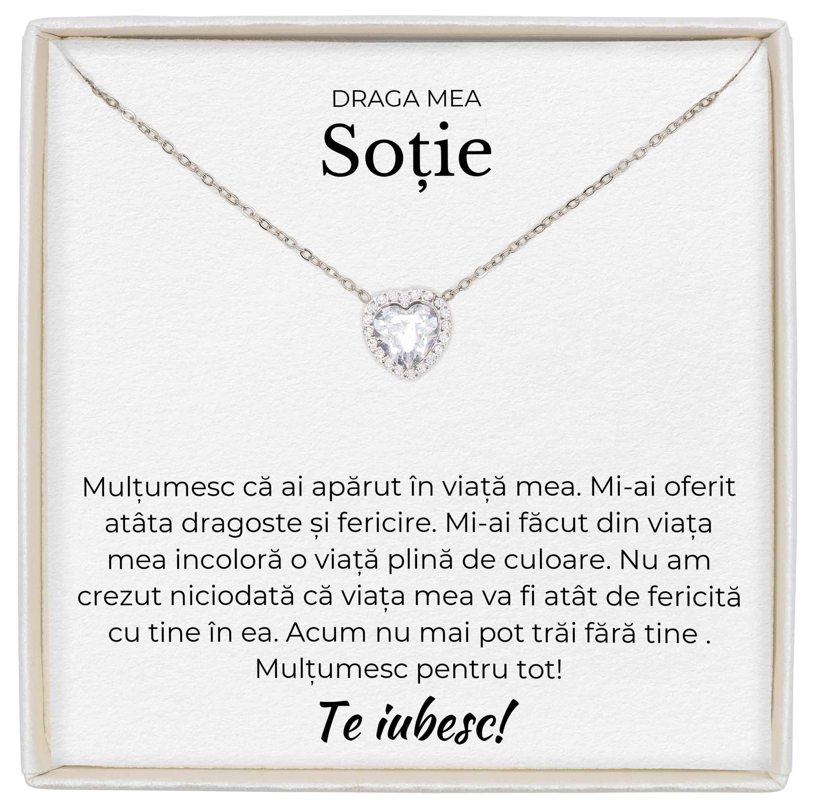 Colier Forever Yours - Pentru Soție - Mulțumesc