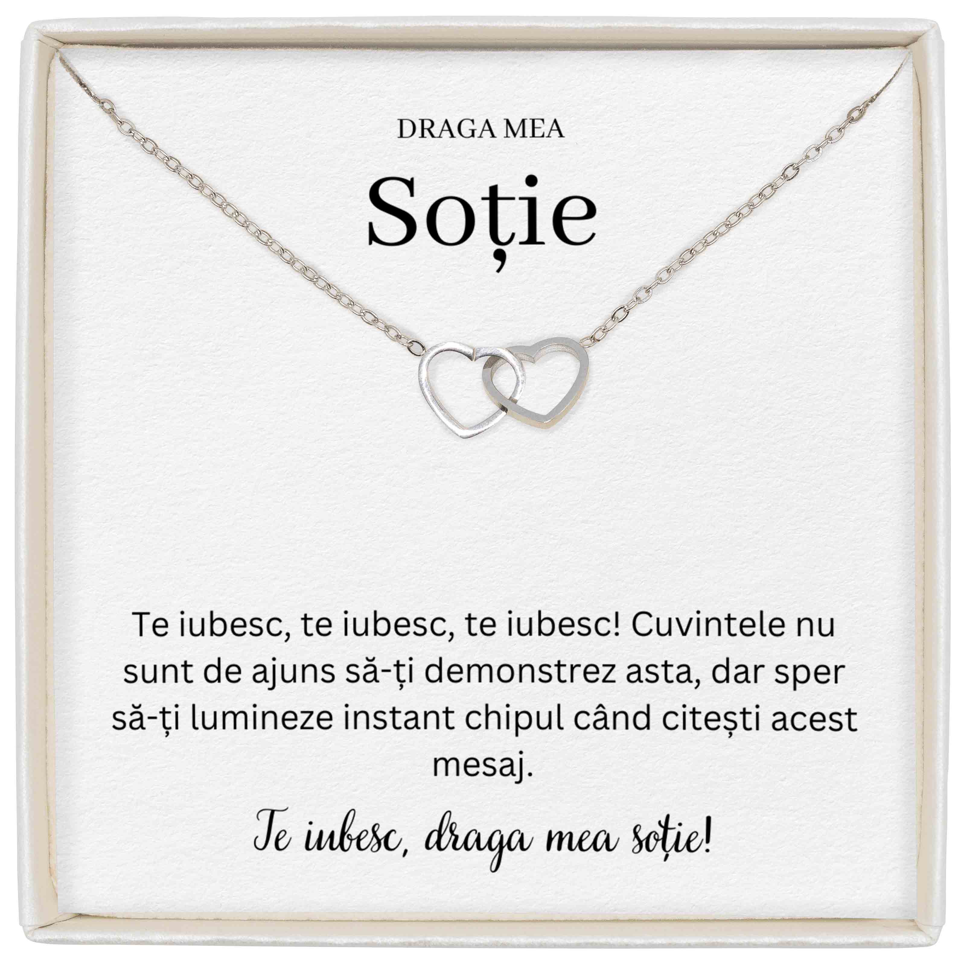 Colier Soulmate Spark - Pentru Soție - Te Iubesc