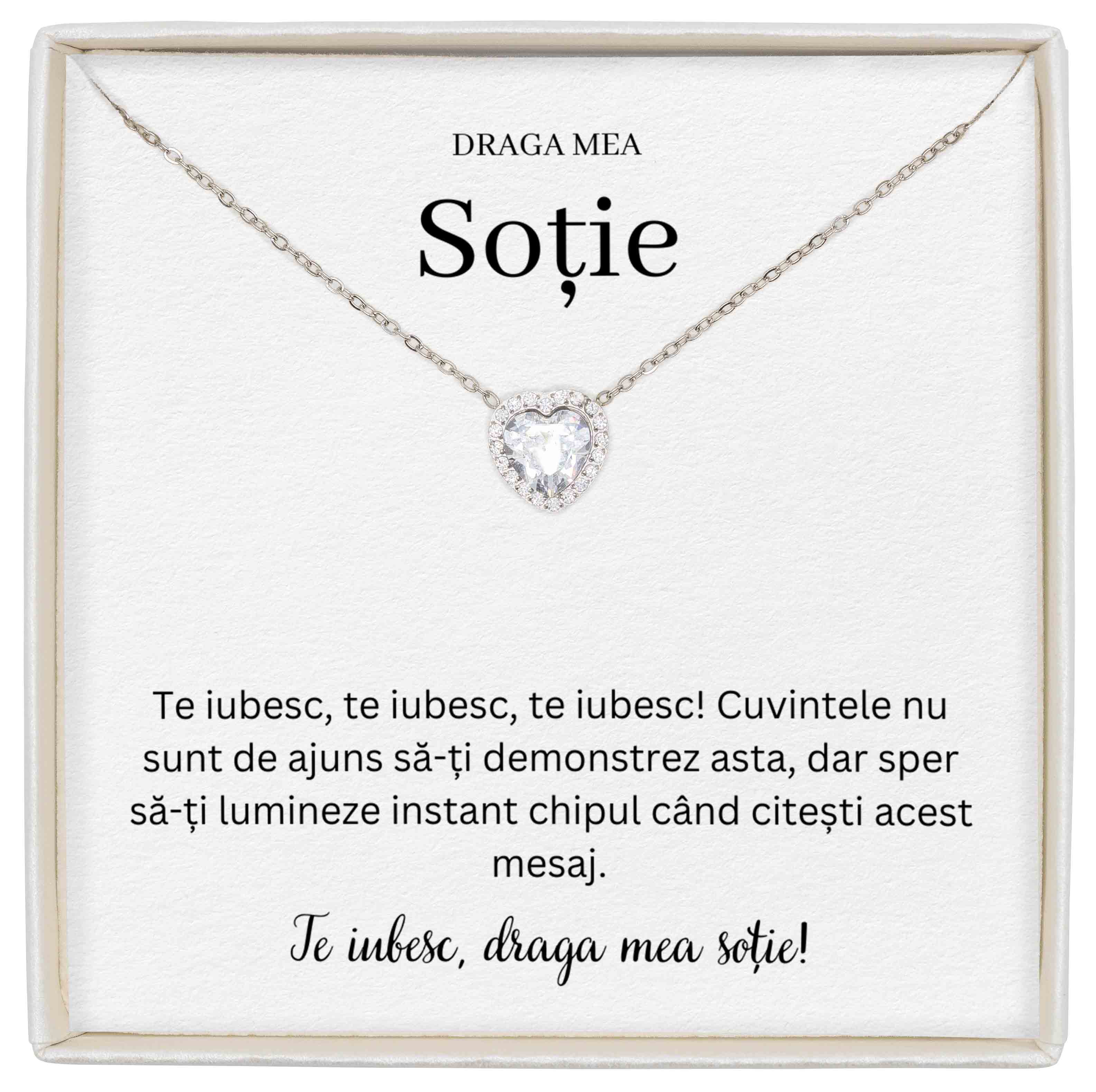 Colier Forever Yours - Pentru Soție - Te Iubesc