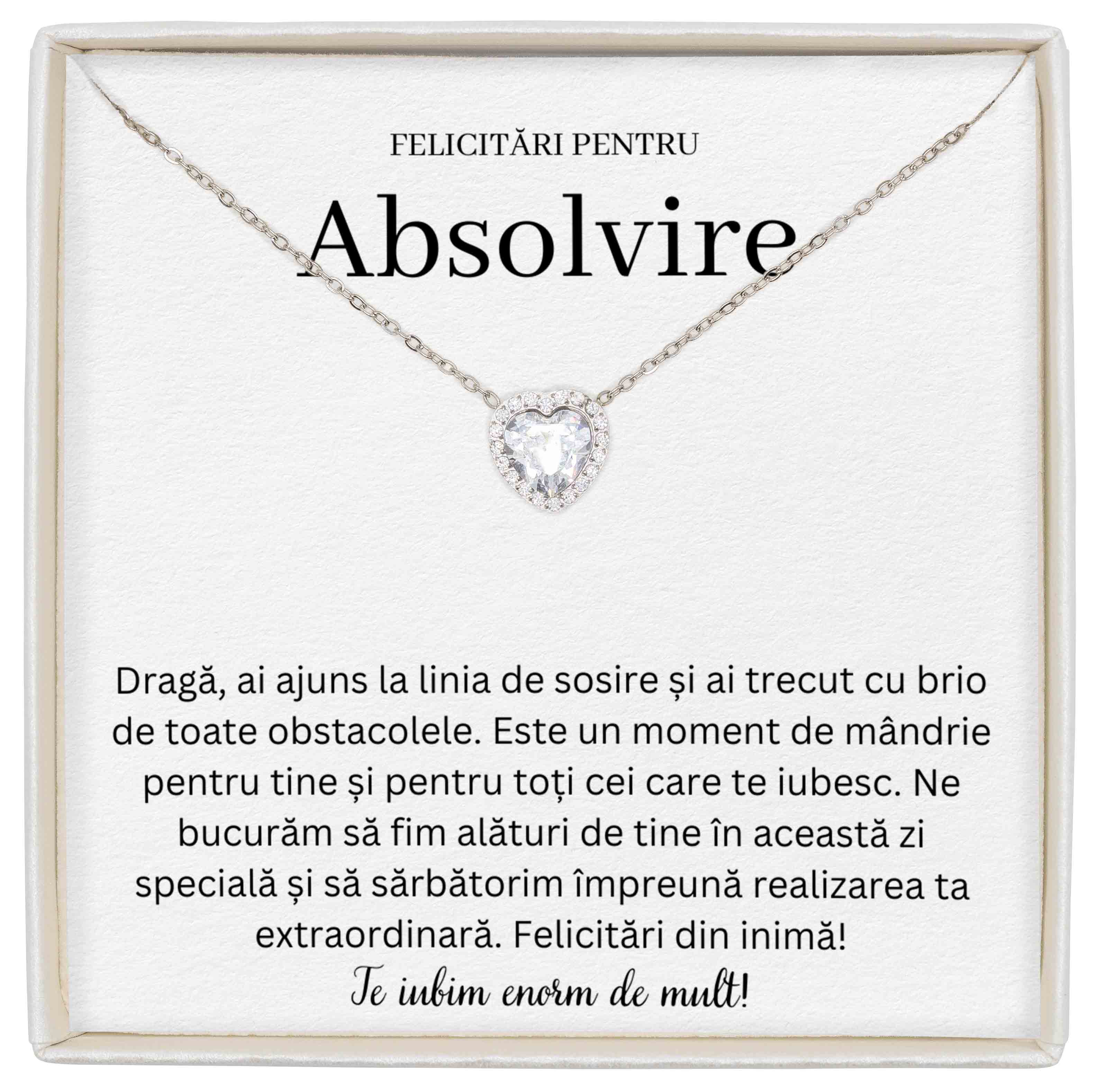 Colier Forever Yours - Pentru Absolvire - Linia De Sosire