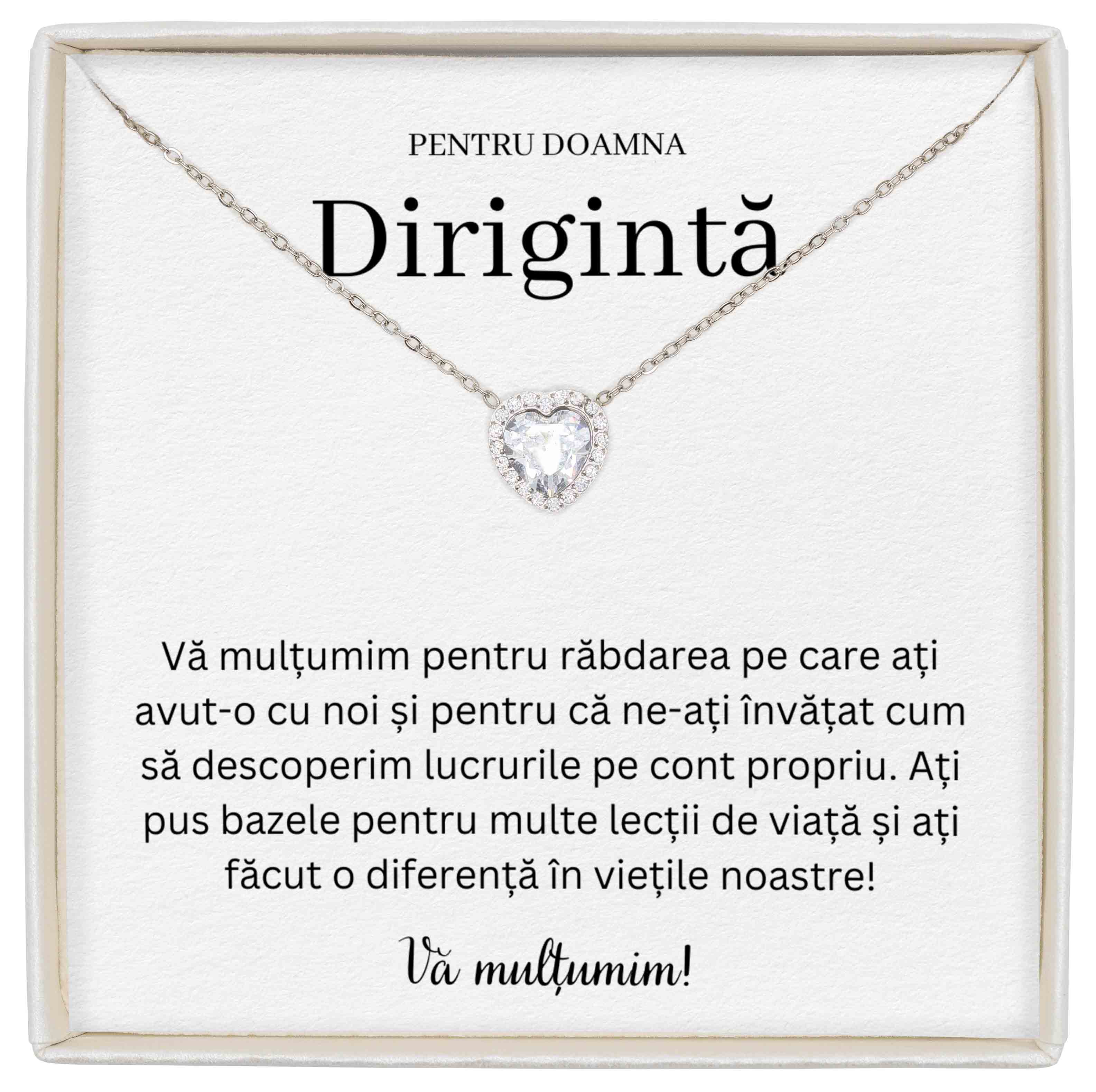 Colier Forever Yours - Pentru Dirigintă - Vă Mulțumim