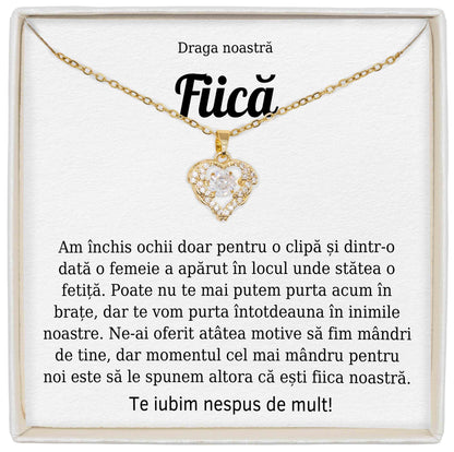 Colier True Love - Pentru Fiică - Am Închis Ochii