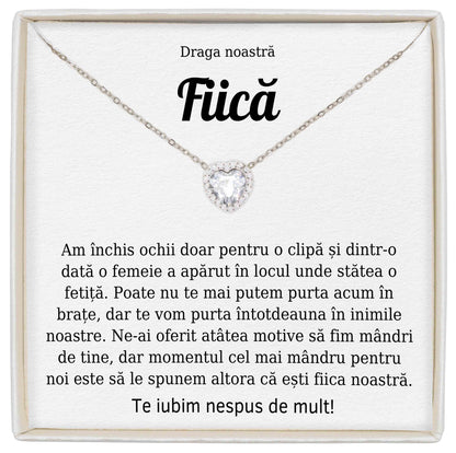 Colier Forever Yours - Pentru Fiică - Am Închis Ochii