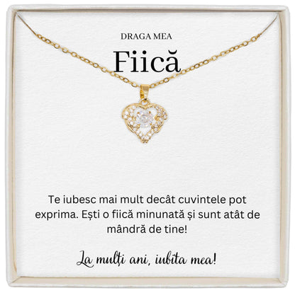 Colier True Love - Pentru Fiică - Te Iubesc