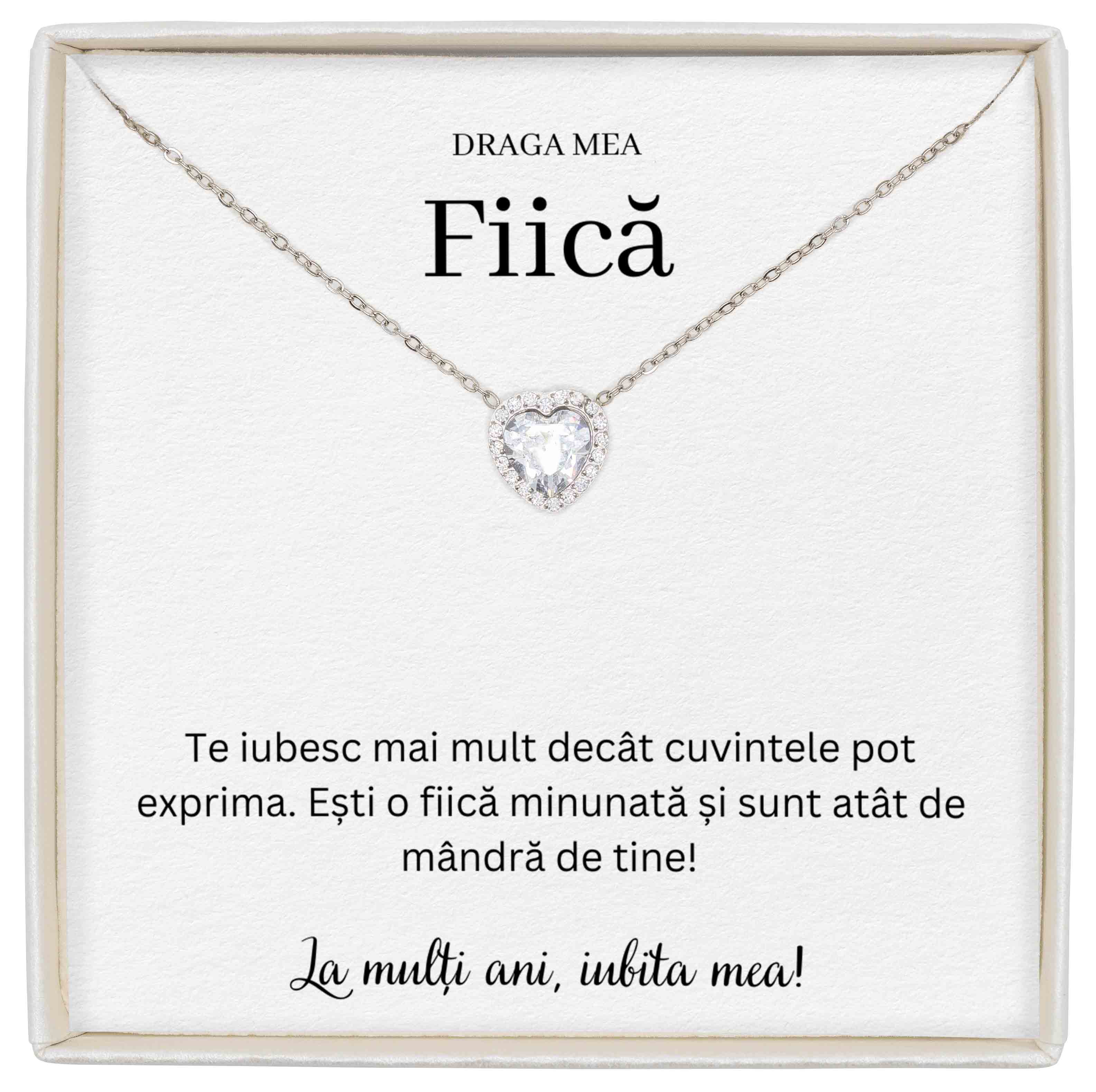 Colier Forever Yours - Pentru Fiică - Te Iubesc
