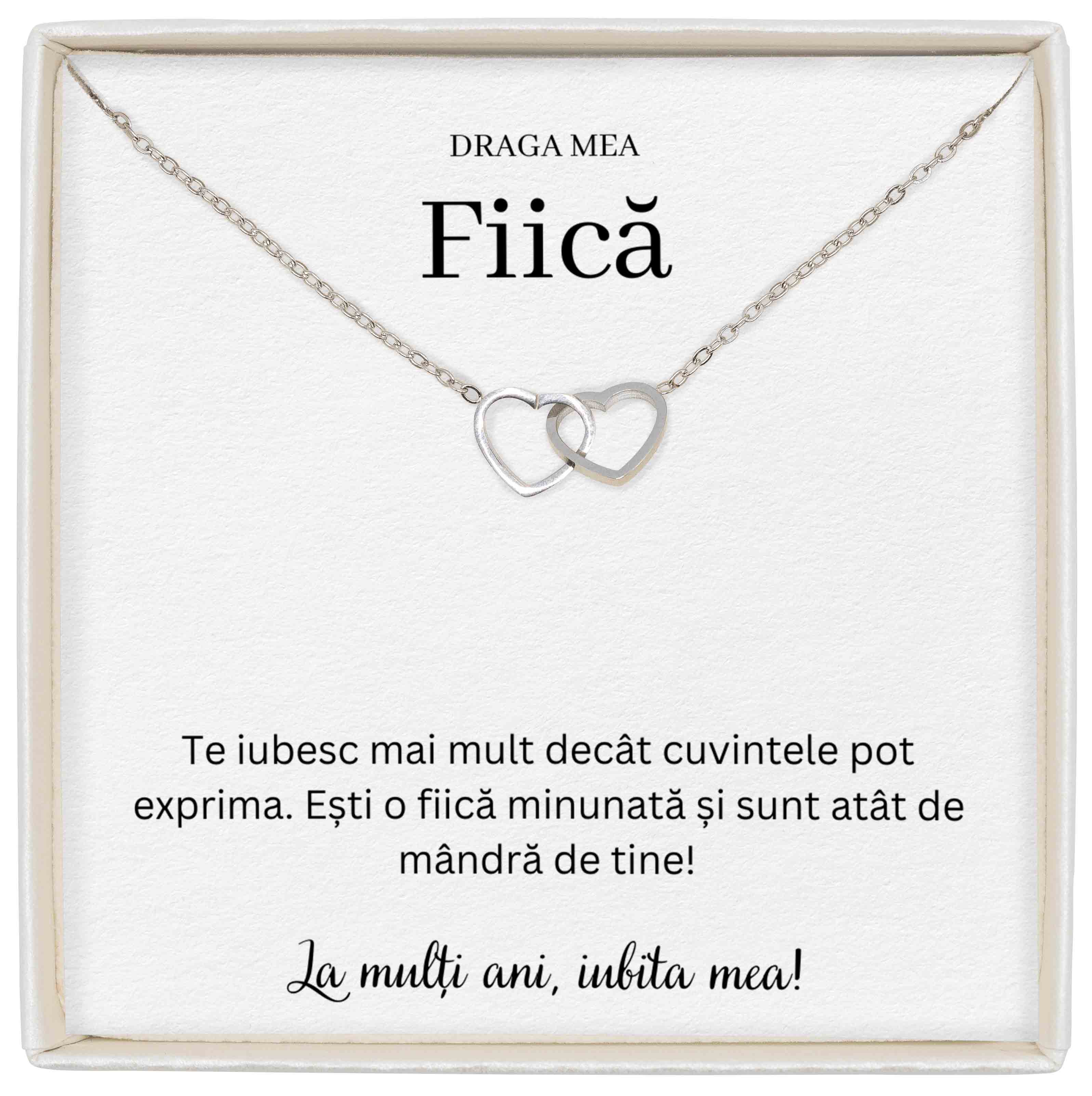 Colier Soulmate Spark - Pentru Fiică - Te Iubesc