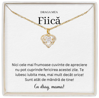 Colier True Love - Pentru Fiică -  Cele Mai Frumoase Cuvinte