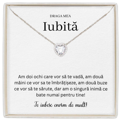 Colier Forever Yours - Pentru Iubită - O Singură Inimă