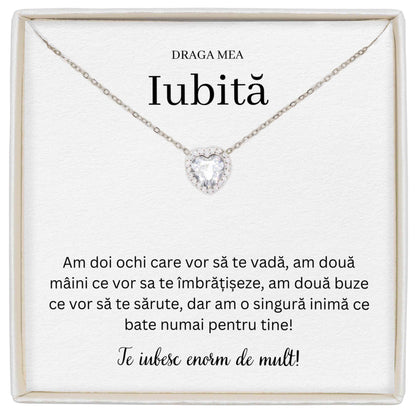 Colier Forever Yours - Pentru Iubită - O Singură Inimă
