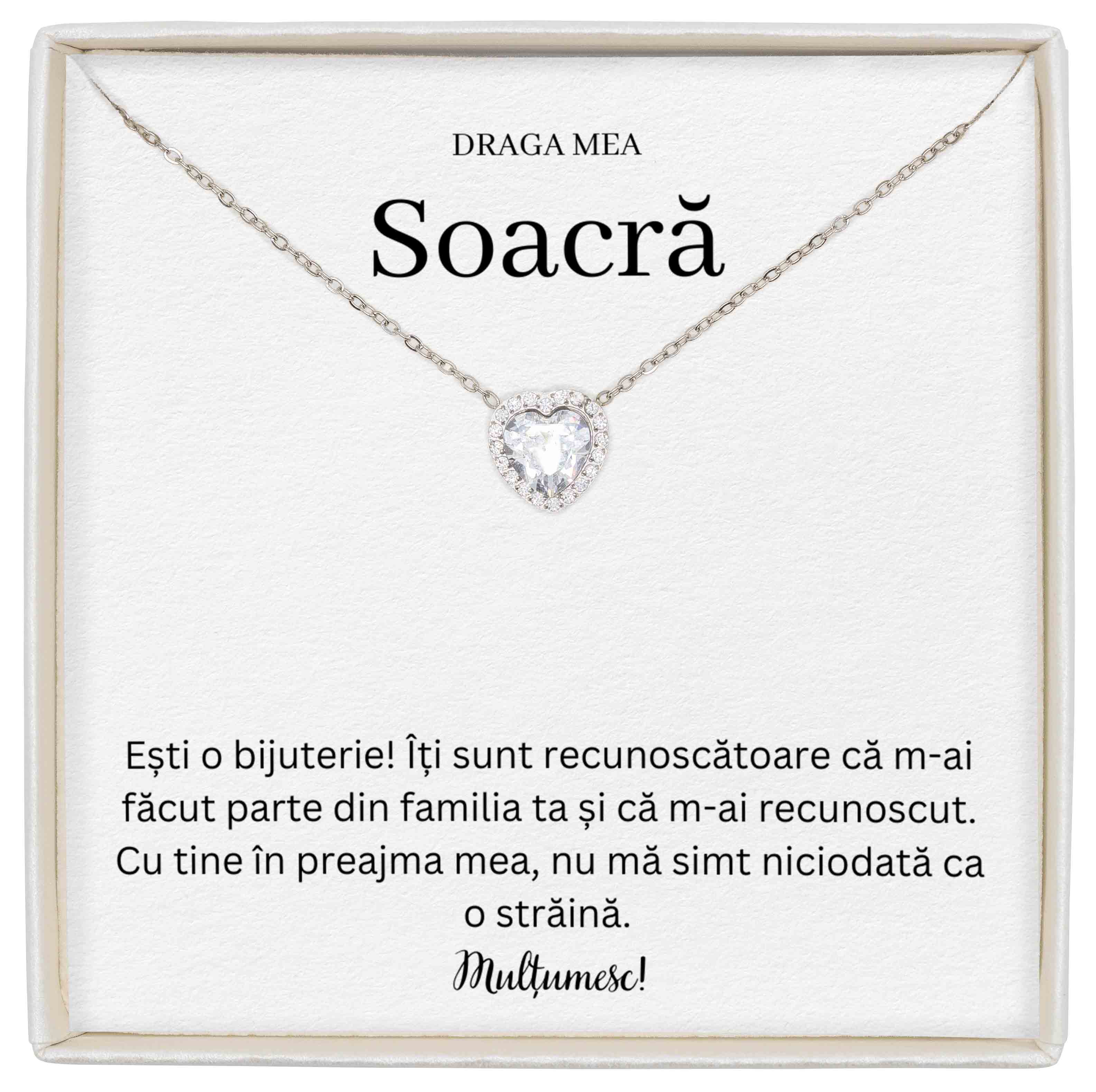 Colier Forever Yours - Pentru Soacră - Ești O Bijuterie