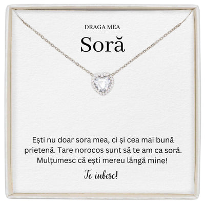 Colier Forever Yours - Pentru Soră - Mulțumesc