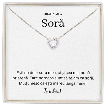Colier Forever Yours - Pentru Soră - Mulțumesc