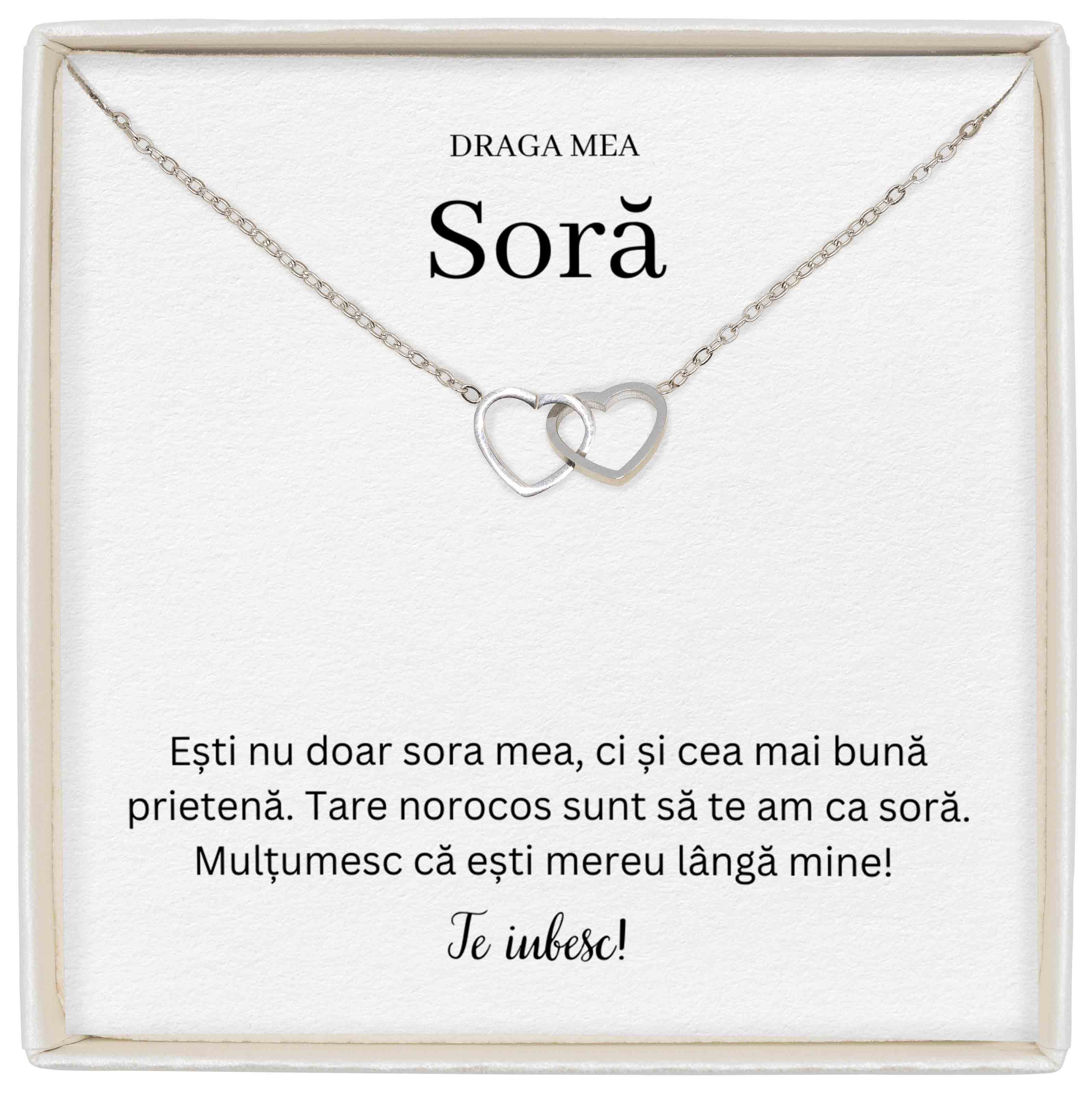 Colier Soulmate Spark - Pentru Soră - Mulțumesc