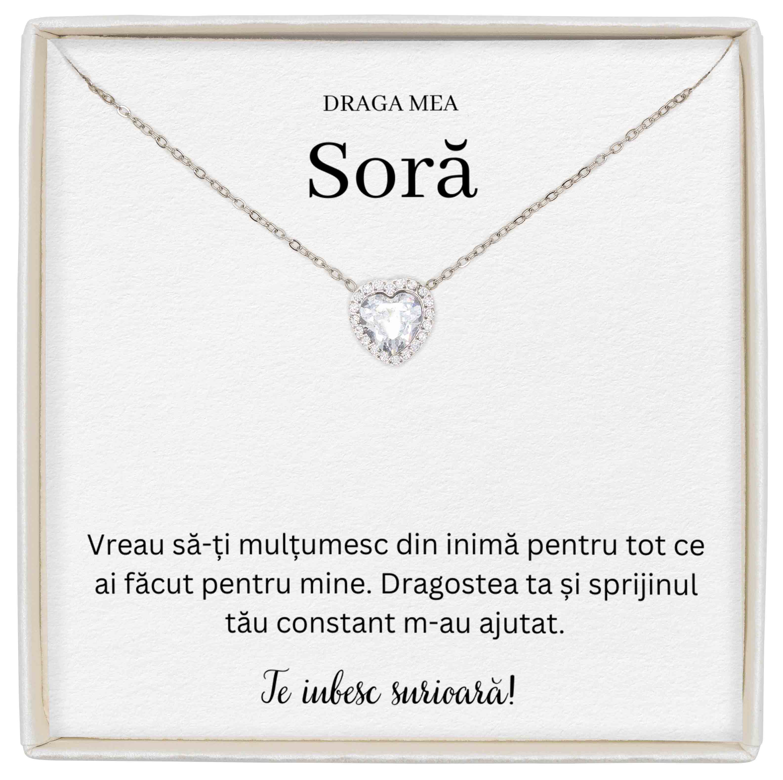 Colier Forever Yours - Pentru Soră - Sprijinul Tău