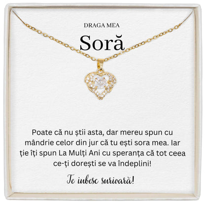 Colier True Love - Pentru Soră - La Mulți Ani