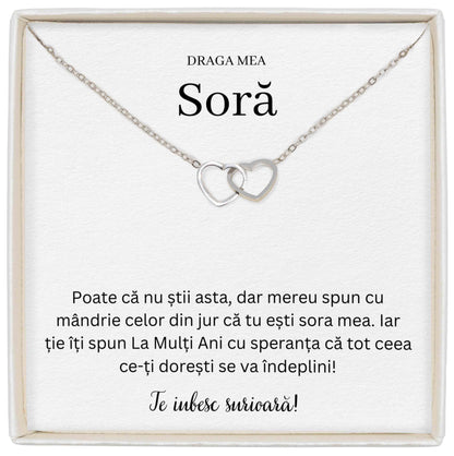 Colier Soulmate Spark - Pentru Soră - La Mulți Ani