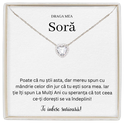 Colier Forever Yours - Pentru Soră - La Mulți Ani